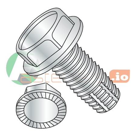 3/8-16 Hex Head Cap Screw, Zinc Plated Steel, 3/4 In L, 1000 PK